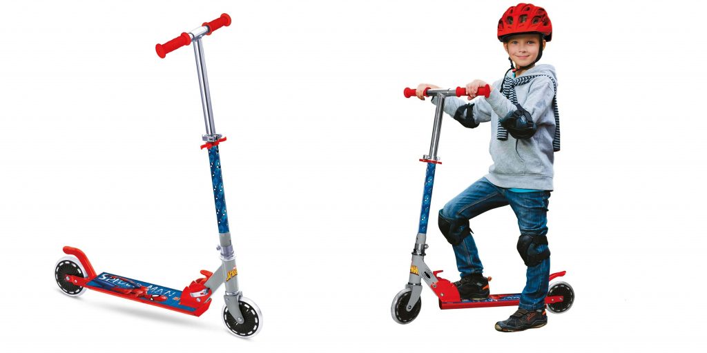 patinete-para-niños-spiderman-2-ruedas